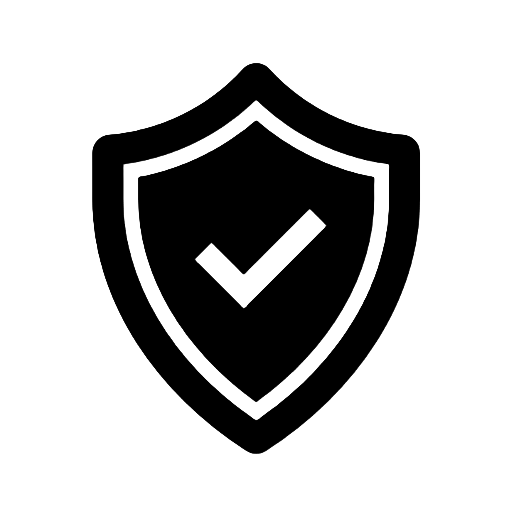 Shield icon with a check mark in the center.